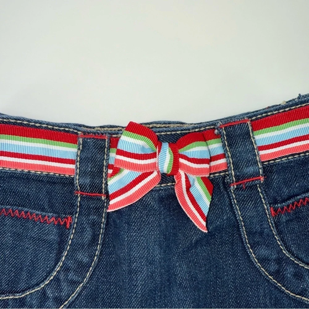 Gymboree Baby Girl's Ribbon Belt Denim Skirt